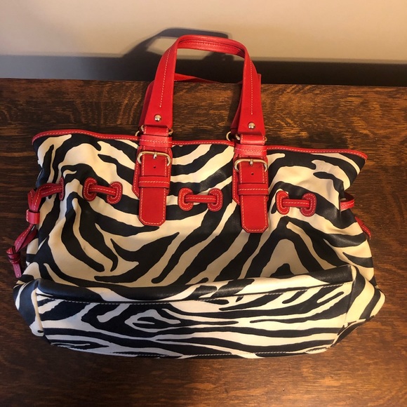Dooney and Bourke zebra tote bag - Picture 4 of 8